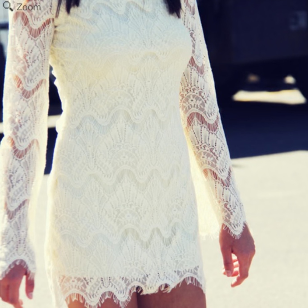 Honey Punch Lace Bodycon Corset Back Dress
